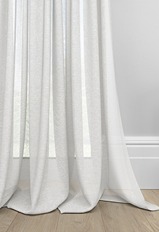 Gemstone Voile, White - Made to Measure Curtains